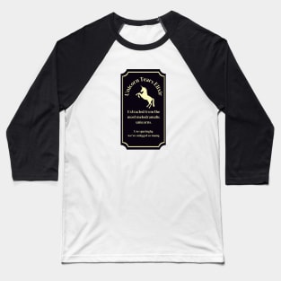 Potion Label: Unicorn Tears Elixir, Halloween Baseball T-Shirt